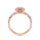 Pierścionek z różowego złota z diamentami AJPZ_148